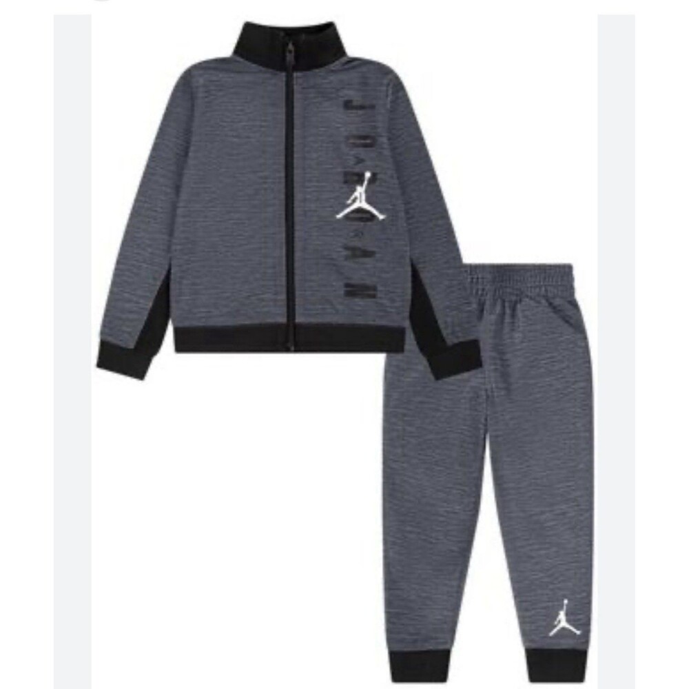 NWT Jordan Boys Toddler Full Zip Jacket Jogger Pants Tracksuit Set 24 Months